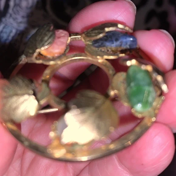 Sarah Coventry rare vintage precious stones brooch - Picture 6 of 7